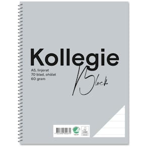 Kollegieblock FW A5 60g 70bl linj oh
