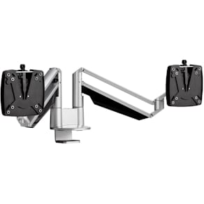 Doppel-Monitorarm Novus CLU DUO C, silber