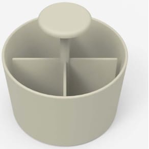 Penneholder Lintex Bowl grå (Fog), 150x150x150 mm