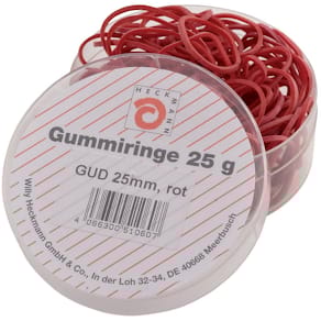 Gummiringe WIHEDÜ, 25 mm, 25 g, rot