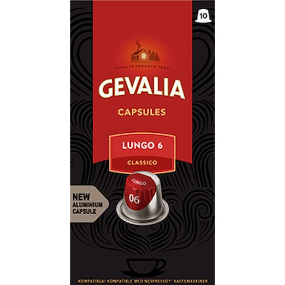 Kaffekapsel GEVALIA Espresso Lungo, 10/fp
