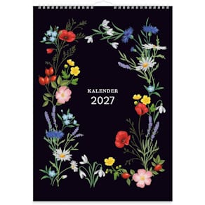 Burde Väggkalender Illustrerad blomster 2027