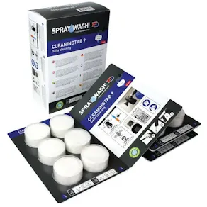 Tablett 9 SPRAYWASH u.parfym blå 18/fp