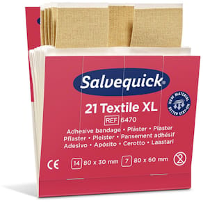 Plåster refill textil extra stora 21/fp
