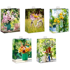 Geschenktragetasche SKORPION, Blumen/Garten, sort.