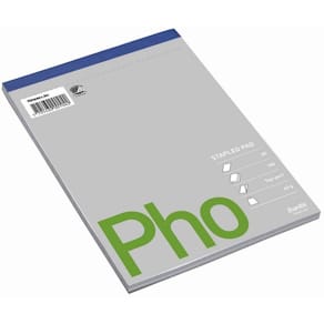 Telefonblok Bantex uden linjer A5 hvid 60 g/m², 5 stk