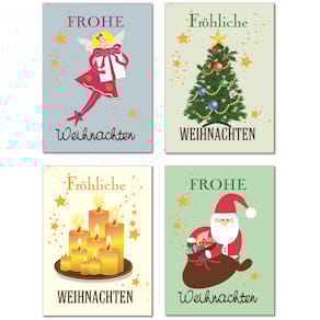 Weihnachtsanhänger, sortiert