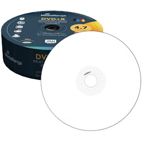 DVD+R Rohlinge MediaRange, 25er Spindel, bedruckbar