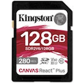Kingston Canvas React Plus - Flash-minneskort - 128 GB - Video