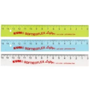 Linjal KUM softie Vänsterhänt 15cm