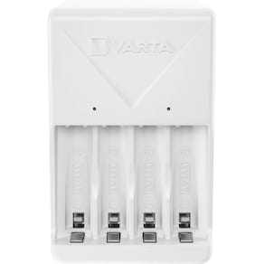 Ladegerät VARTA Universal Charger, inkl. 4x AA Akkus, weiß