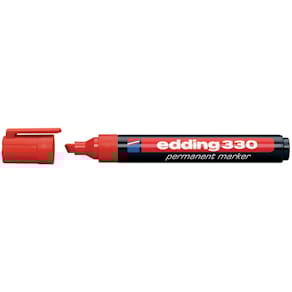 Permanente marker Edding 330, rood