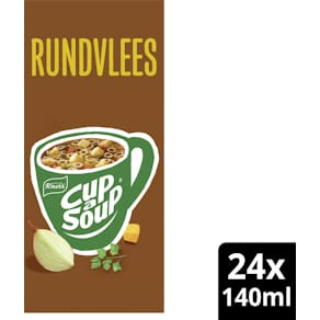 Instantsoep Knorr Cup-a-Soup rundvlees, pak van 24 zakjes
