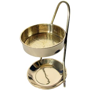 Weihrauchständer, Messing, gold