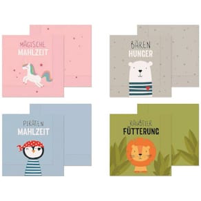 Motivserviette LA VIDA Kleine Lieblinge, sortiert