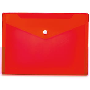 Brieftasche HERMA PP, A5, transparent, rot