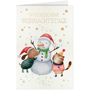 Weihnachtskarte HANRA, Kinder