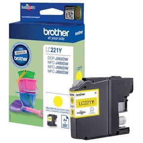 Blekk BROTHER LC221Y gul