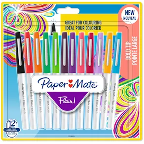 Papermate Flair Bold 12-Blister Ass.colors