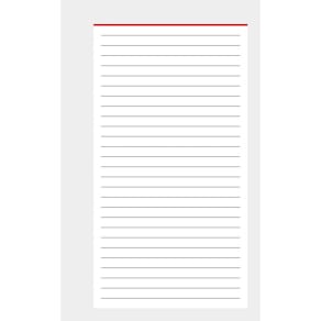 Ersatzeinlage BSB A7 Notizen, liniert, 50 Blatt