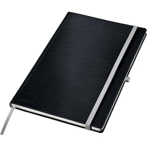 Notitieboek Leitz Style, A4, harde kaft, gelijnd, zwart