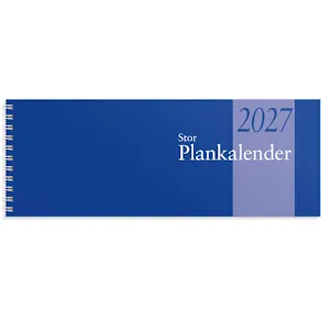 Stor Plankalender 2027 spiralbunden