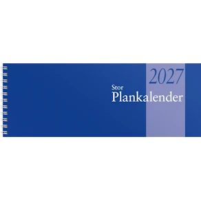 Stor Plankalender 2027 spiralbunden