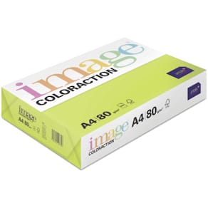Kopipapir Image Coloraction neongrøn, A4 80 g, FSC, 500 ark