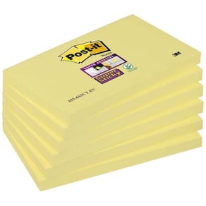 Notes POST-IT SuperSticky gul76x127, 6/FP