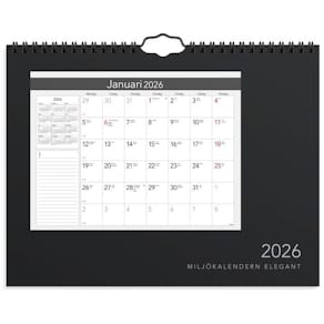 Väggkalender Miljökalendern Elegant 2026