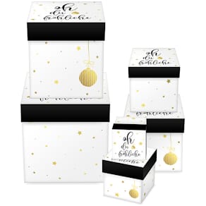 Geschenkkarton-Set BRAUN + COMPANY Weihnachtsmelodie