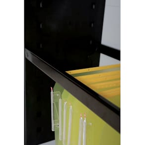 Hängeschiene Paperflow, 2 Stück, schwarz (für Querrollladenschrän