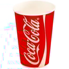 Papkrus Coca‑Cola 40 cl rød/hvid, fødevaregodk., 1000 stk