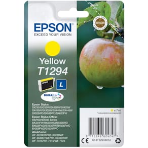 Inktcartridge Epson T1294, 515 pagina's, OEM C13T12944012, geel
