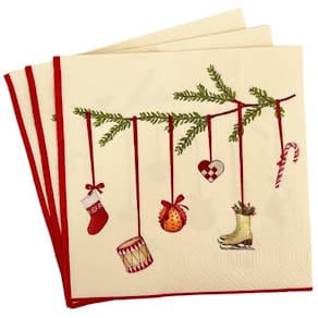 Servett FESTIVE Scandi 3-lags 33cm 20/fp