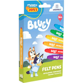 Fasermaler-Set Jovi Bluey My First, 6 St., sortiert