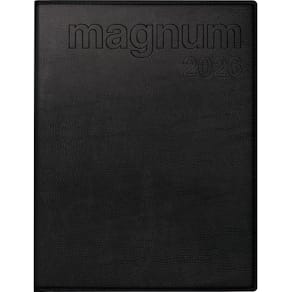 Buchkalender RIDO Magnum, Kunstleder, schwarz