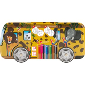 Fasermaler-Set Eberhard Faber Safari, Metallbus, gelb