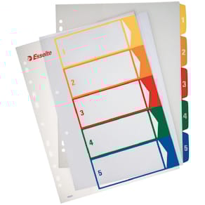 Register printbar PP A4 maxi 1-5