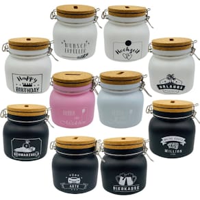 Spardose HERGO, Glas, sortiert