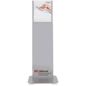 Desinfektionsmittelsäule SC Johnson, silber