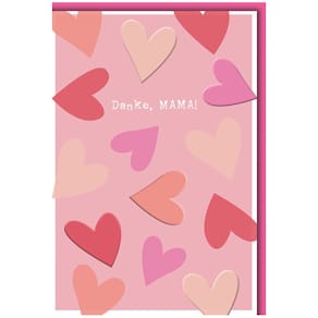 Grußkarte Noname Muttertag, bunt, 11,5 x 17 cm, inkl. Umschlag