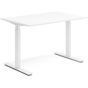 Skrivbord el 120x80 cm Vit/Vit