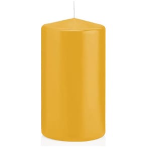 Stumpenkerze, gelb, 70 x 130 mm, 48 Std. Brenndauer (Cello, ASF)