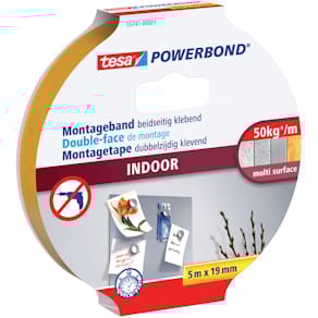 Montageband tesa Powerbond Indoor, 19 mm x 5 m