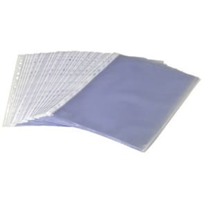 Plastficka A4, präglad, 0,08mm, 100st