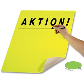 Plakatkarton Folia, 48x68 cm, leuchtgrün, 380 g/m²