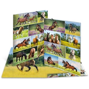 Gummizugmappe HERMA Pferdewiese, A3