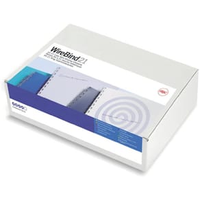 Drahtbinderücken GBC/IBICO, 21 Ringe, A4, silber, 6 mm