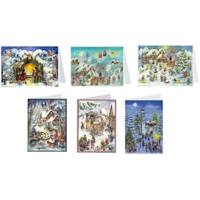 Adventskalenderkarte Hoch/Quer, sortiert